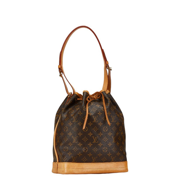 ルイ ヴィトン モノグラム ノエ 肩掛け ショルダーバッグ M42224 ブラウン PVC レザー レディース LOUIS VUITTON 【中古】