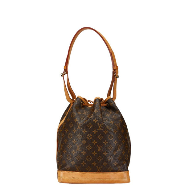 ルイ ヴィトン モノグラム ノエ 肩掛け ショルダーバッグ M42224 ブラウン PVC レザー レディース LOUIS VUITTON 【中古】