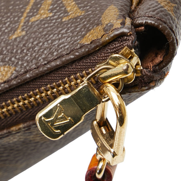 ルイ ヴィトン モノグラム ポシェット アクセソワール ハンドバッグ M51980 ブラウン PVC レザー レディース LOUIS VUITTON 【中古】