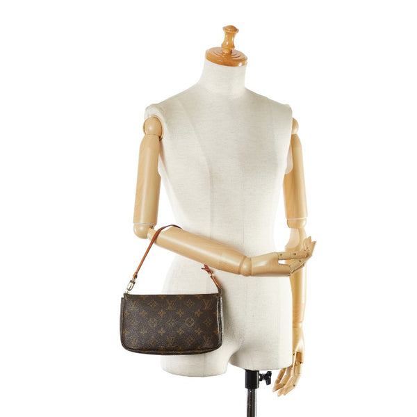 ルイ ヴィトン モノグラム ポシェット アクセソワール ハンドバッグ M51980 ブラウン PVC レザー レディース LOUIS VUITTON 【中古】