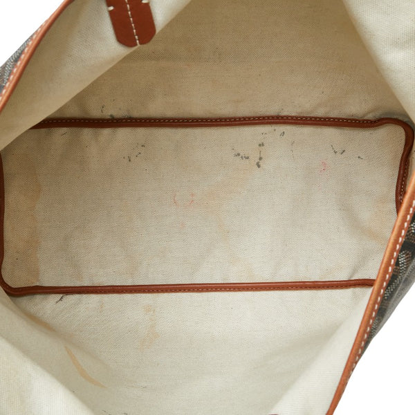 ゴヤール サンルイPM トートバッグ ブラウン ブラック PVC レザー レディース GOYARD 【中古】