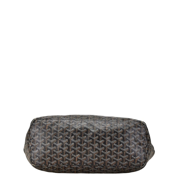 ゴヤール サンルイPM トートバッグ ブラウン ブラック PVC レザー レディース GOYARD 【中古】
