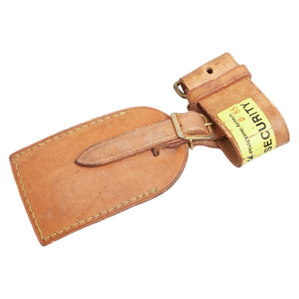 ルイ ヴィトン ポワニエ ネームタグ 10点セット ベージュ レザー レディース LOUIS VUITTON 【中古】