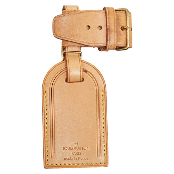 ルイ ヴィトン ポワニエ ネームタグ 10点セット ベージュ レザー レディース LOUIS VUITTON 【中古】
