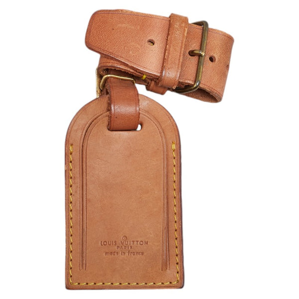 ルイ ヴィトン ポワニエ ネームタグ 10点セット ベージュ レザー レディース LOUIS VUITTON 【中古】