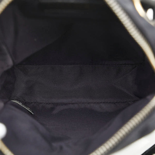 シャネル ニュートラベルライン ショルダーバッグ ブラック ナイロン レザー レディース CHANEL 【中古】