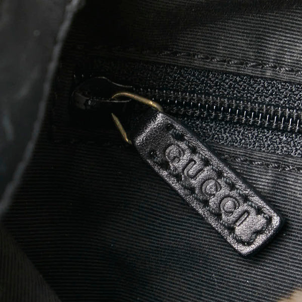 グッチ GGキャンバス ワン ショルダーバッグ 92706 ブラック キャンバス レザー レディース GUCCI 【中古】