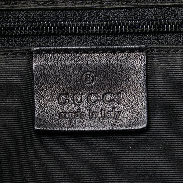 グッチ GGキャンバス ワン ショルダーバッグ 92706 ブラック キャンバス レザー レディース GUCCI 【中古】