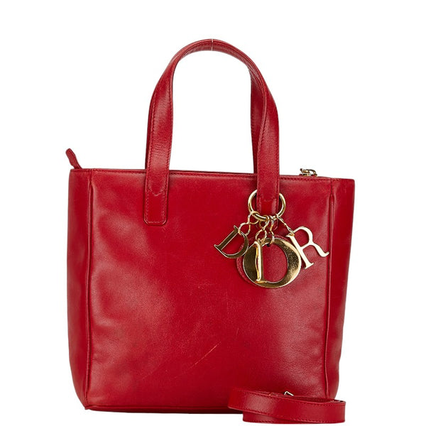 ディオール ハンドバッグ ショルダーバッグ 2WAY レッド レザー レディース Dior 【中古】