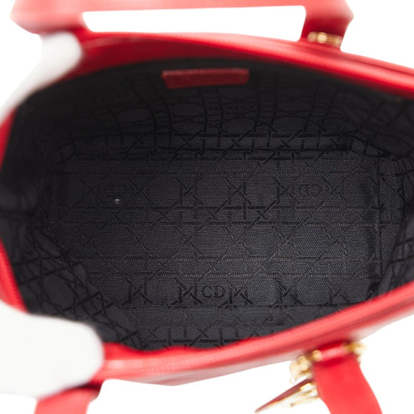 ディオール ハンドバッグ ショルダーバッグ 2WAY レッド レザー レディース Dior 【中古】