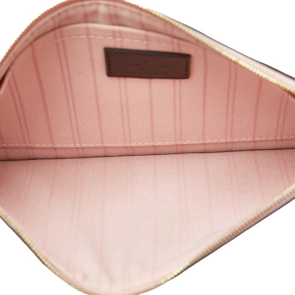 ルイ ヴィトン ダミエ ポーチ ブラウン ローズバレリーヌ PVC レディース LOUIS VUITTON 【中古】