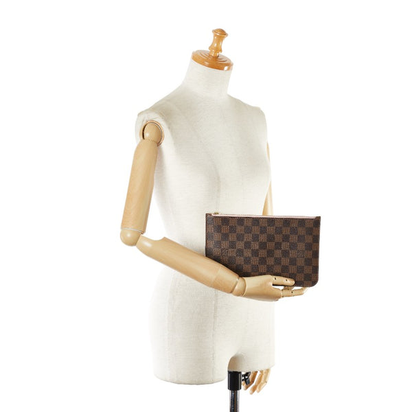 ルイ ヴィトン ダミエ ポーチ ブラウン ローズバレリーヌ PVC レディース LOUIS VUITTON 【中古】