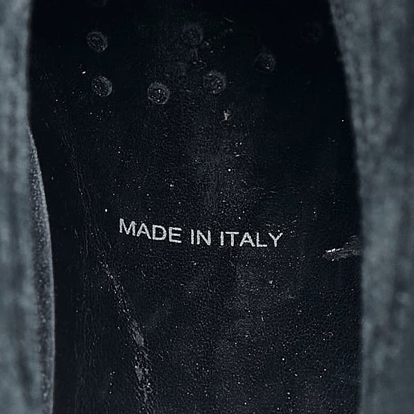 サルヴァトーレフェラガモ ヴァラリボン レイン ブーツ ブラック エナメル レディース Salvatore Ferragamo 【中古】