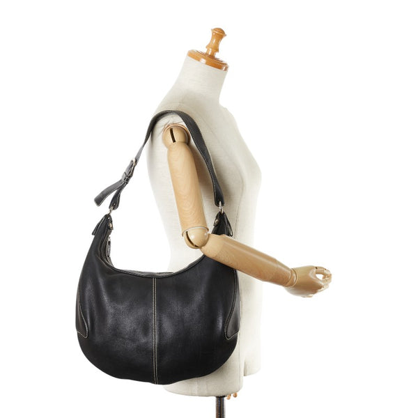トッズ ワンショルダーバッグ ブラック レザー レディース TOD’S 【中古】