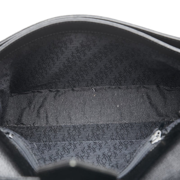 サンローラン YSLロゴ カサンドラ 斜め掛け ショルダーバッグ ブラック レザー レディース SAINT LAURENT 【中古】
