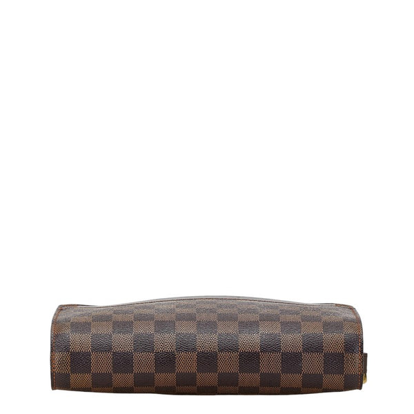 ルイ ヴィトン ダミエ サンルイ セカンドバッグ N51993 ブラウン PVC レザー レディース LOUIS VUITTON 【中古】