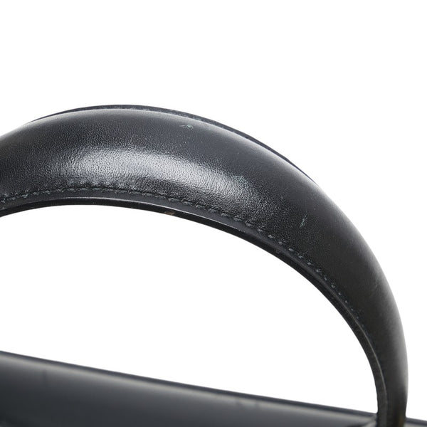 サルヴァトーレフェラガモ ガンチーニ ハンドバッグ ショルダーバッグ 2WAY AF-21 2181 ブラック レザー レディース Salvatore Ferragamo 【中古】