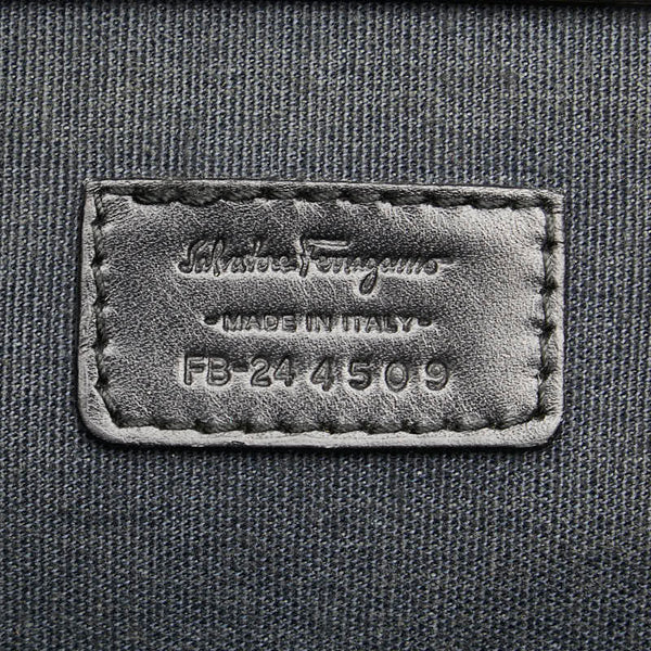 サルヴァトーレフェラガモ ビジネスバッグ ブラック レザー レディース Salvatore Ferragamo 【中古】