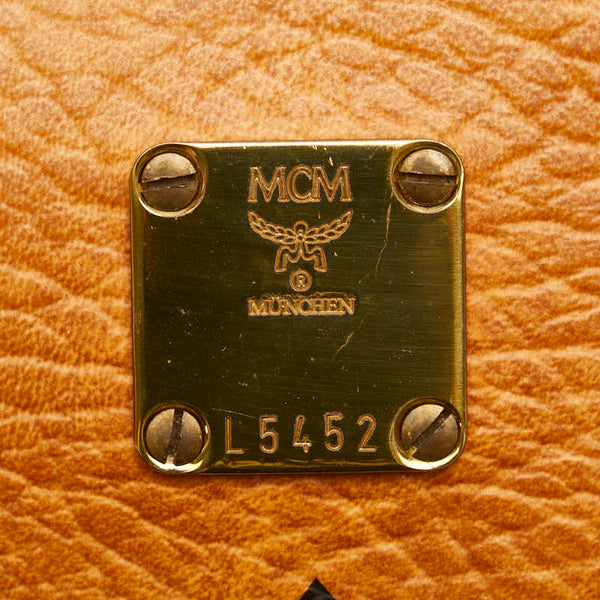 エム シー エム ヴィセトス ハンドバッグ ショルダーバッグ 2WAY ブラウン PVC レザー レディース MCM 【中古】