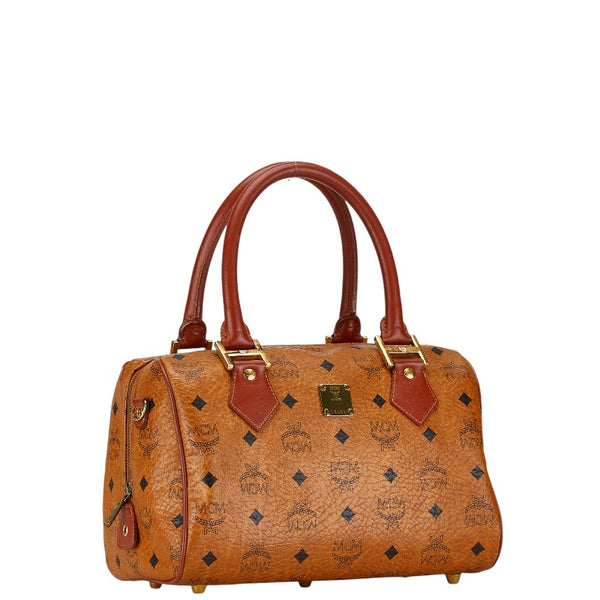 エム シー エム ヴィセトス ハンドバッグ ショルダーバッグ 2WAY ブラウン PVC レザー レディース MCM 【中古】