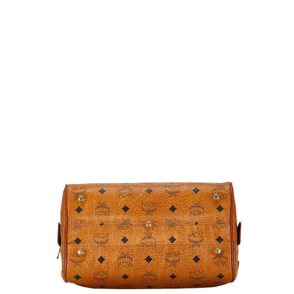 エム シー エム ヴィセトス ハンドバッグ ショルダーバッグ 2WAY ブラウン PVC レザー レディース MCM 【中古】