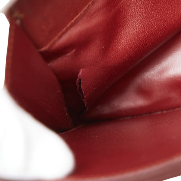 カルティエ マストライン クラッチバッグ セカンドバッグ ワインレッド レザー レディース CARTIER 【中古】