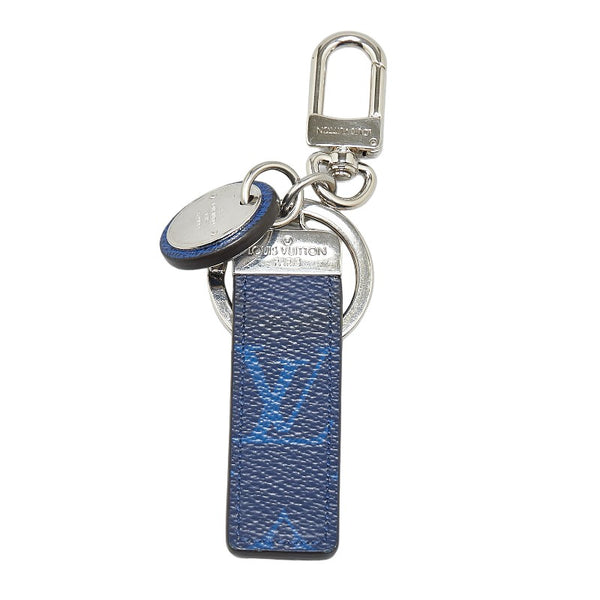 ルイ ヴィトン タイガラマ ポルトクレ ネオ LVクラブ キーリング M69324 コバルト ブルー レザー メタル レディース LOUIS VUITTON 【中古】