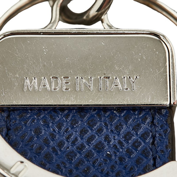 ルイ ヴィトン タイガラマ ポルトクレ ネオ LVクラブ キーリング M69324 コバルト ブルー レザー メタル レディース LOUIS VUITTON 【中古】