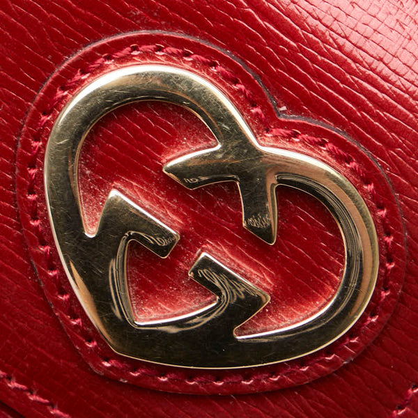 グッチ LOVELY ラブリー 長財布 251861 0959 レッド メタリックレッド エナメル レディース GUCCI 【中古】