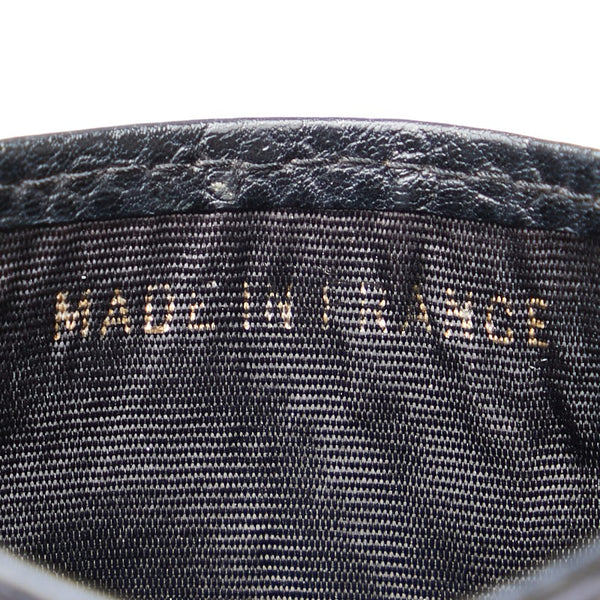 シャネル ココマーク カードケース 名刺入れ ブラック キャビアスキン レディース CHANEL 【中古】