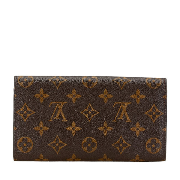 ルイ ヴィトン モノグラム ポルトフォイユ サラ 長財布 M61726 ブラウン PVC レザー レディース LOUIS VUITTON 【中古】