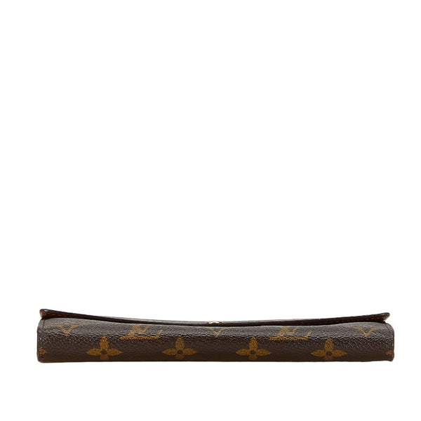 ルイ ヴィトン モノグラム ポルトフォイユ サラ 長財布 M61726 ブラウン PVC レザー レディース LOUIS VUITTON 【中古】