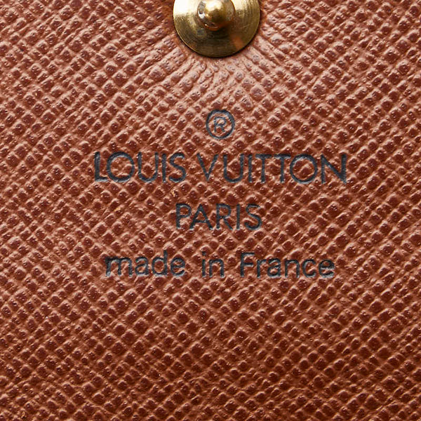 ルイ ヴィトン モノグラム ポルトフォイユ サラ 長財布 M61726 ブラウン PVC レザー レディース LOUIS VUITTON 【中古】