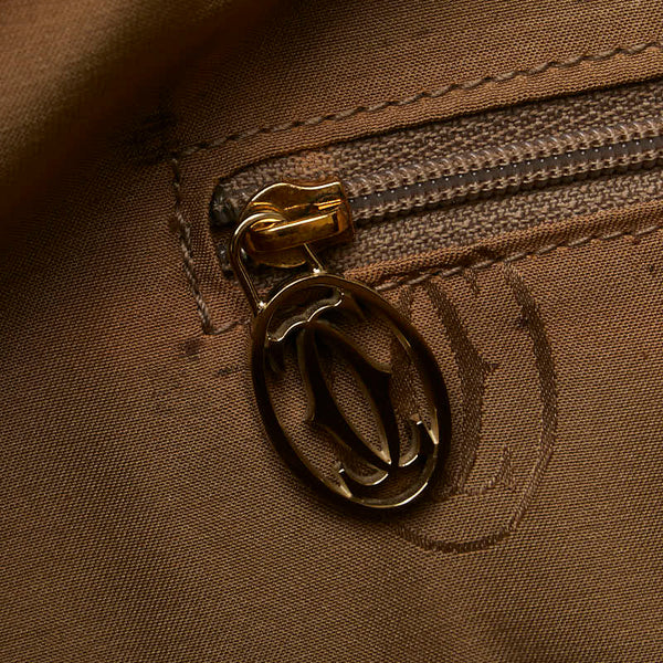 カルティエ マストライン マルチェロ ハンドバッグ ホワイト レザー レディース CARTIER 【中古】