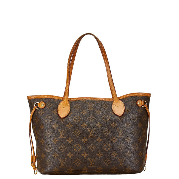 ルイ ヴィトン モノグラム ネヴァーフルPM ハンドバッグ トートバッグ M40155 ブラウン PVC レザー レディース LOUIS VUITTON 【中古】