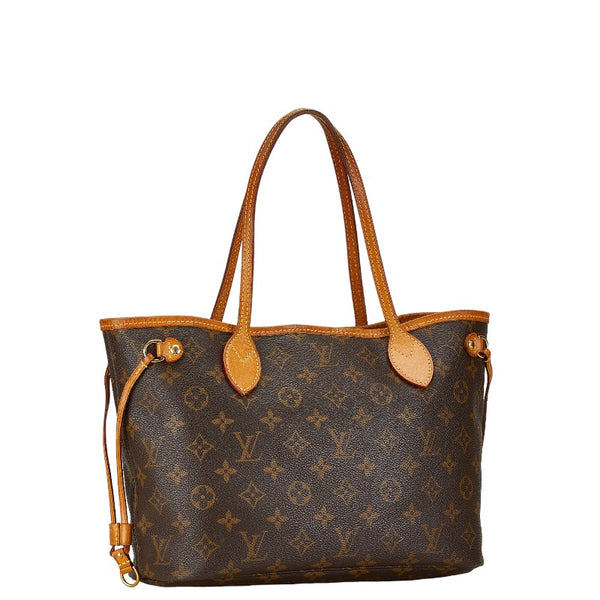 ルイ ヴィトン モノグラム ネヴァーフルPM ハンドバッグ トートバッグ M40155 ブラウン PVC レザー レディース LOUIS VUITTON 【中古】
