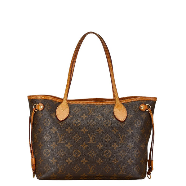 ルイ ヴィトン モノグラム ネヴァーフルPM ハンドバッグ トートバッグ M40155 ブラウン PVC レザー レディース LOUIS VUITTON 【中古】