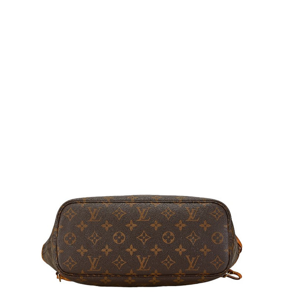 ルイ ヴィトン モノグラム ネヴァーフルPM ハンドバッグ トートバッグ M40155 ブラウン PVC レザー レディース LOUIS VUITTON 【中古】