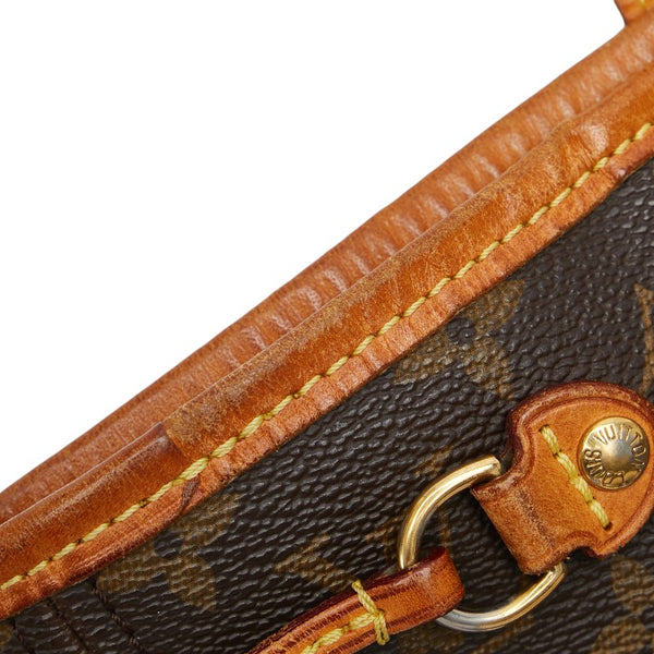 ルイ ヴィトン モノグラム ネヴァーフルPM ハンドバッグ トートバッグ M40155 ブラウン PVC レザー レディース LOUIS VUITTON 【中古】