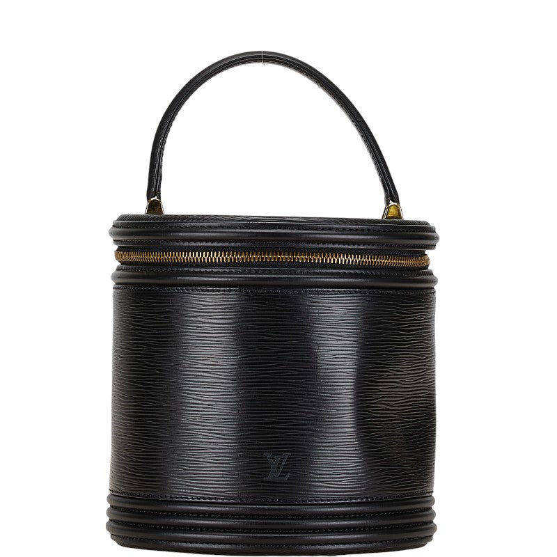 極美品 LOUIS VUITTON エピレザー カンヌ バニティ ハンドバッグ ルイ ヴィトン エピ カンヌ ノワール ブラック ハンドバッグ