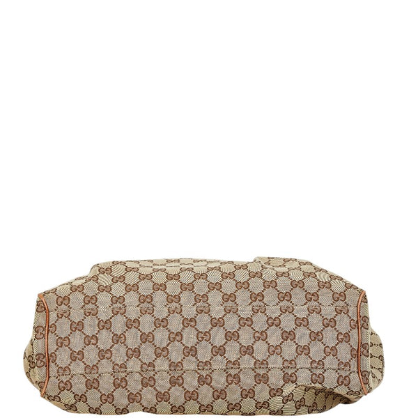 グッチ GGキャンバス スーキー トートバッグ 211944 ベージュ ブラウン キャンバス レザー レディース GUCCI 【中古】