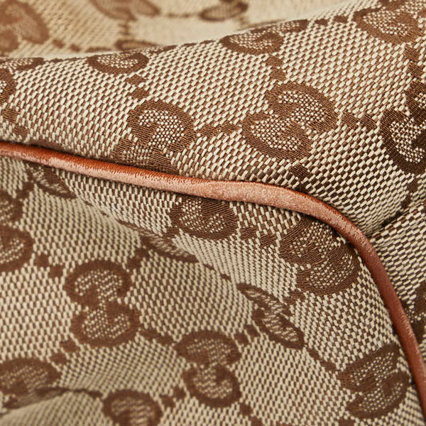 グッチ GGキャンバス スーキー トートバッグ 211944 ベージュ ブラウン キャンバス レザー レディース GUCCI 【中古】