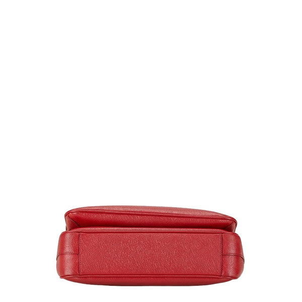プラダ サフィアーノ ルクス ハンドバッグ ショルダーバッグ 2WAY レッド レザー レディース PRADA 【中古】