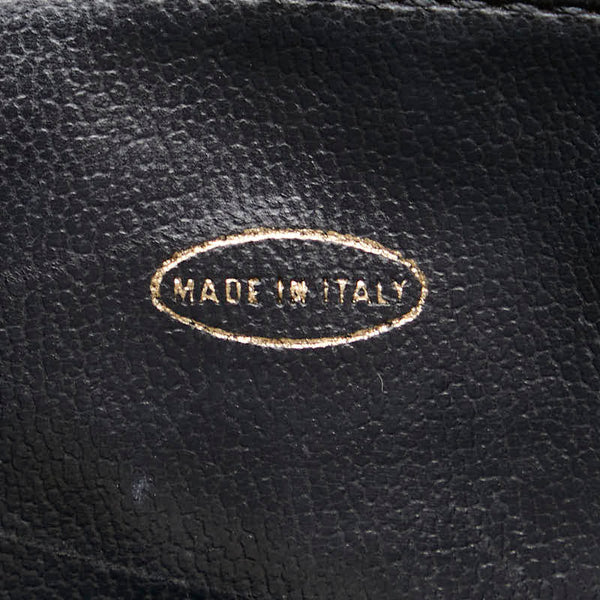 シャネル Vステッチ ハンドバッグ ブラック キャビアスキン レディース CHANEL 【中古】