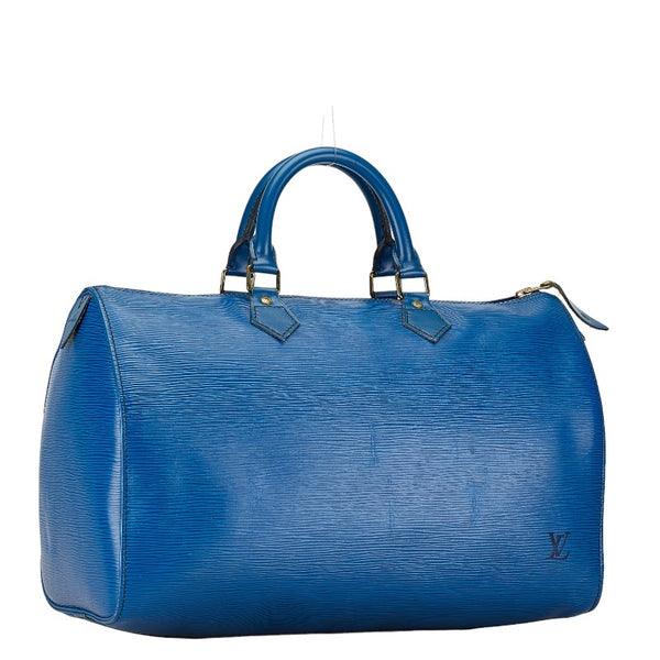 ルイ ヴィトン エピ スピーディ35 ボストンバッグ ハンドバッグ M42995 トレドブルー レザー レディース LOUIS VUITTON 【中古】