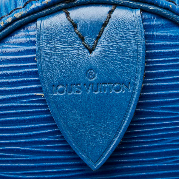 ルイ ヴィトン エピ スピーディ35 ボストンバッグ ハンドバッグ M42995 トレドブルー レザー レディース LOUIS VUITTON 【中古】