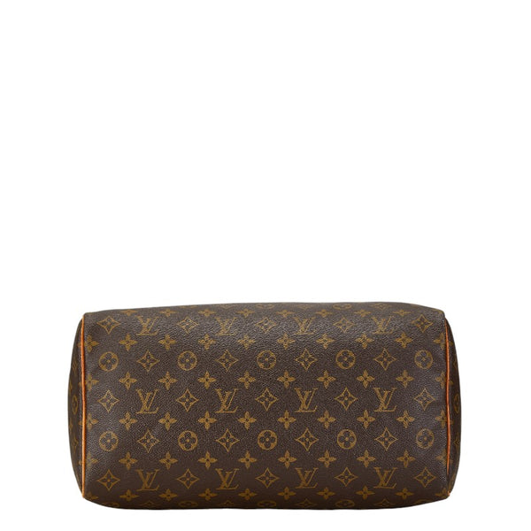 ルイ ヴィトン モノグラム スピーディ35 ハンドバッグ M41524 ブラウン PVC レザー レディース LOUIS VUITTON 【中古】