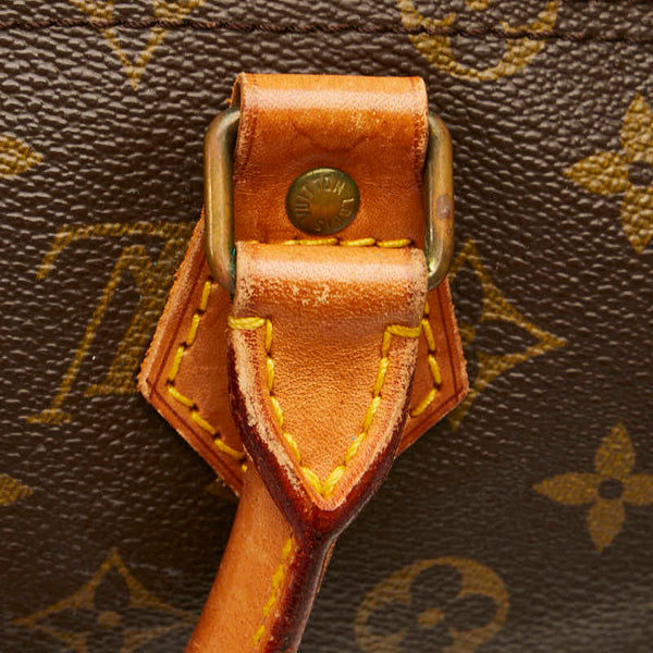 ルイ ヴィトン モノグラム スピーディ35 ハンドバッグ M41524 ブラウン PVC レザー レディース LOUIS VUITTON 【中古】