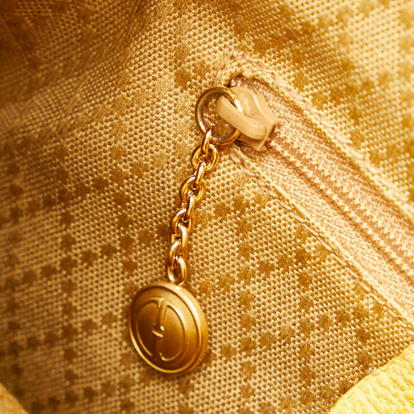 グッチ バンブー ミニリュック バックパック 003 2058 0030 イエロー スウェード レザー レディース GUCCI 【中古】