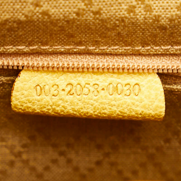 グッチ バンブー ミニリュック バックパック 003 2058 0030 イエロー スウェード レザー レディース GUCCI 【中古】